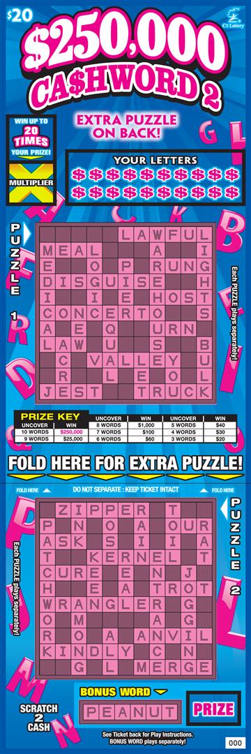 $250,000 CASHWORD 2 image