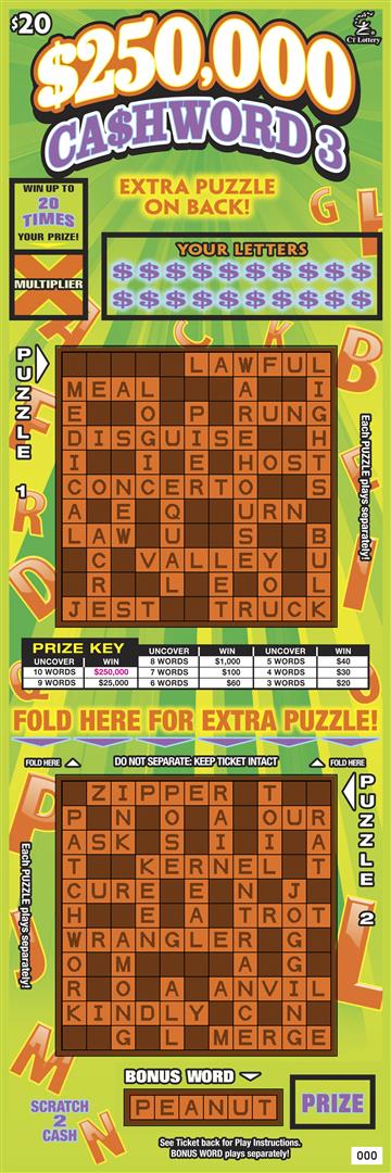 $250,000 CASHWORD 3 image