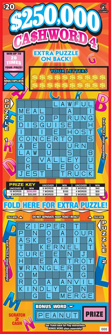 $250,000 CASHWORD 4 image