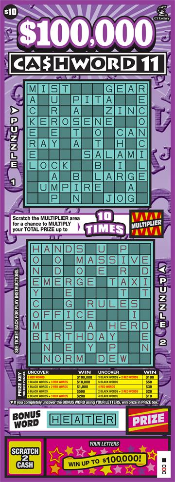 $100,000 Cashword 11 image