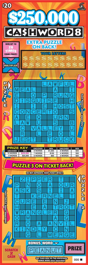 $250,000 Cashword 8 image