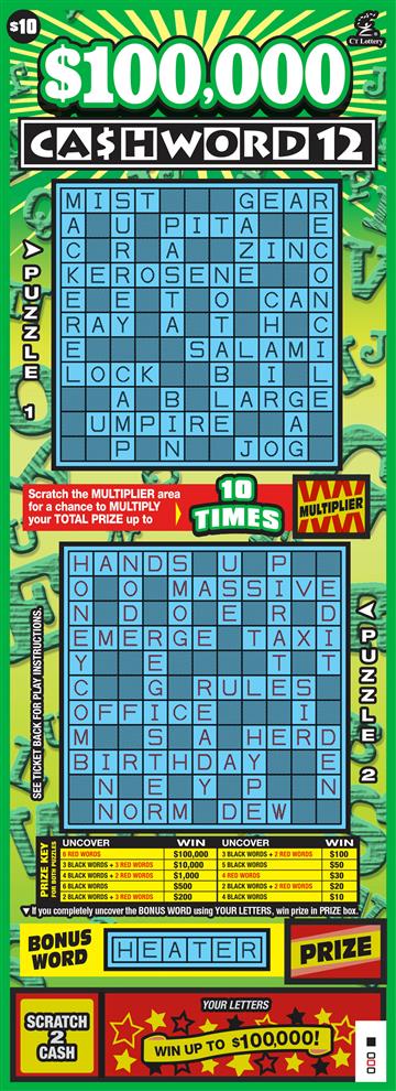 $100,000 Cashword 12 image