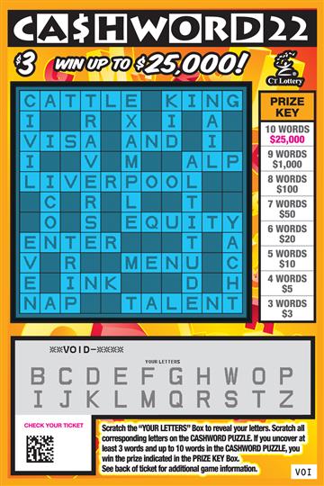 CASHWORD 22 rollover image