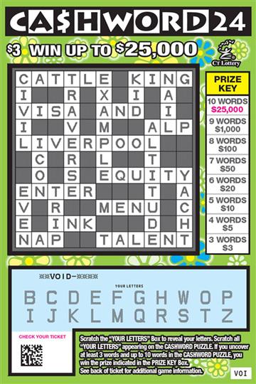 CASHWORD 24 rollover image