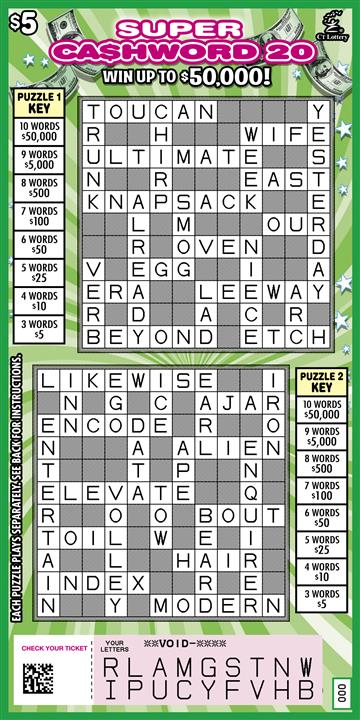 SUPER CASHWORD 20 rollover image