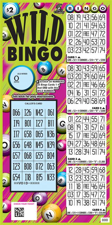 Bingo Cards Paper Lottery Comm stamp removed from svc 400 3x1 pks 4B 1O 180823 