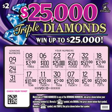 $25,000 TRIPLE DIAMONDS rollover image