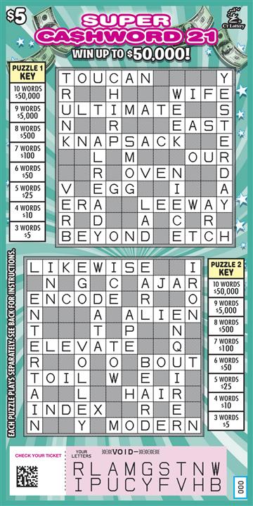 SUPER CASHWORD 21 rollover image