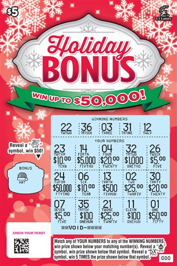 HOLIDAY BONUS rollover image