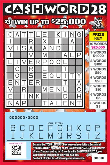 CASHWORD 28 rollover image