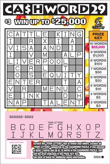 CASHWORD 29 rollover image