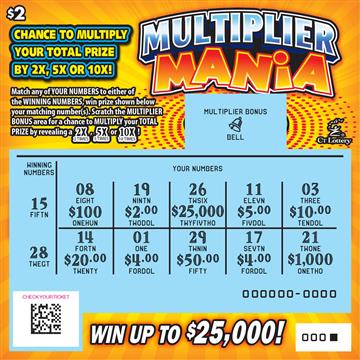 Multiplier Mania rollover image