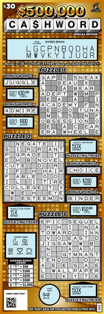 $500,000 CASHWORD rollover image