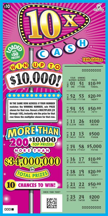 10X CASH 18TH EDITION rollover image