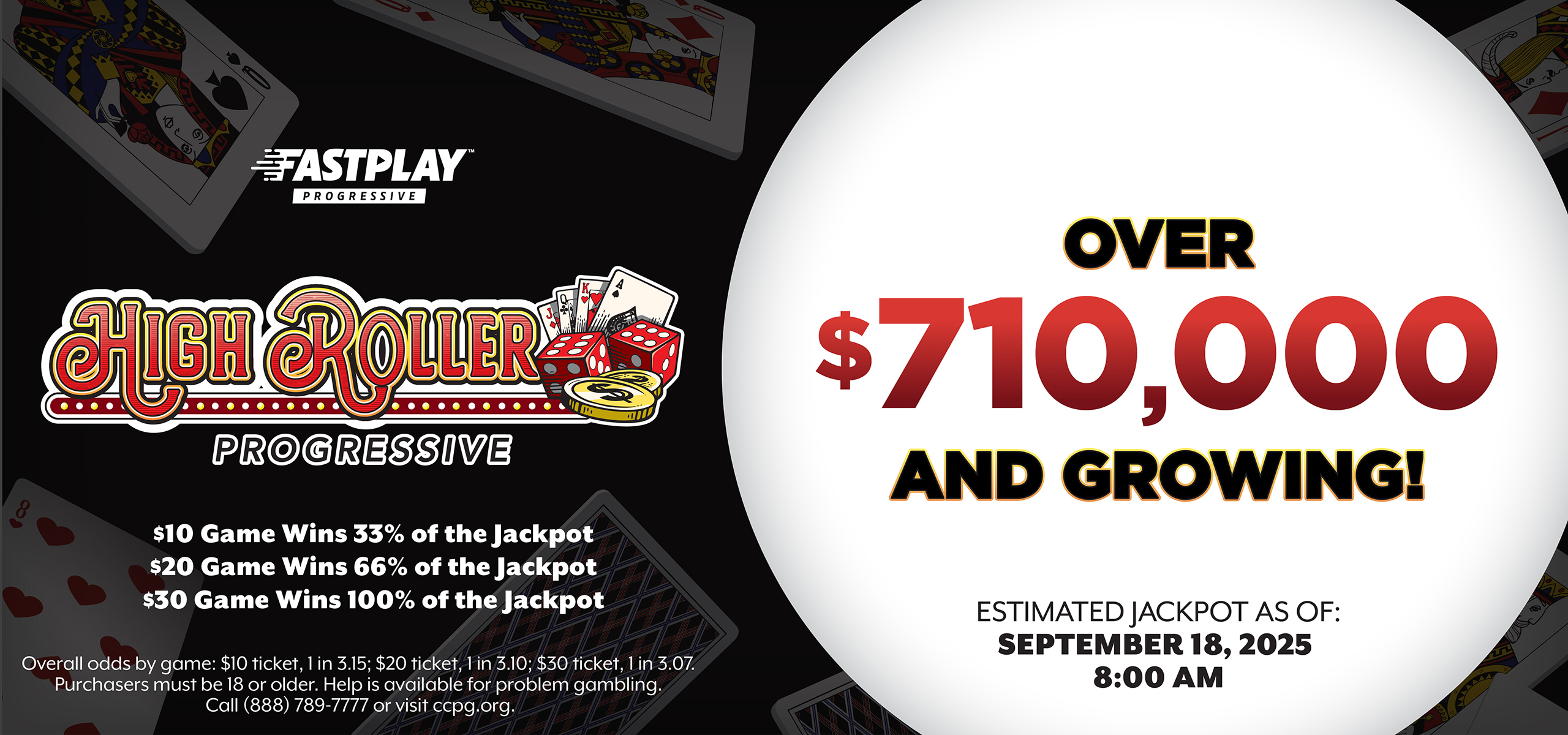 High Roller Jackpot is Growing