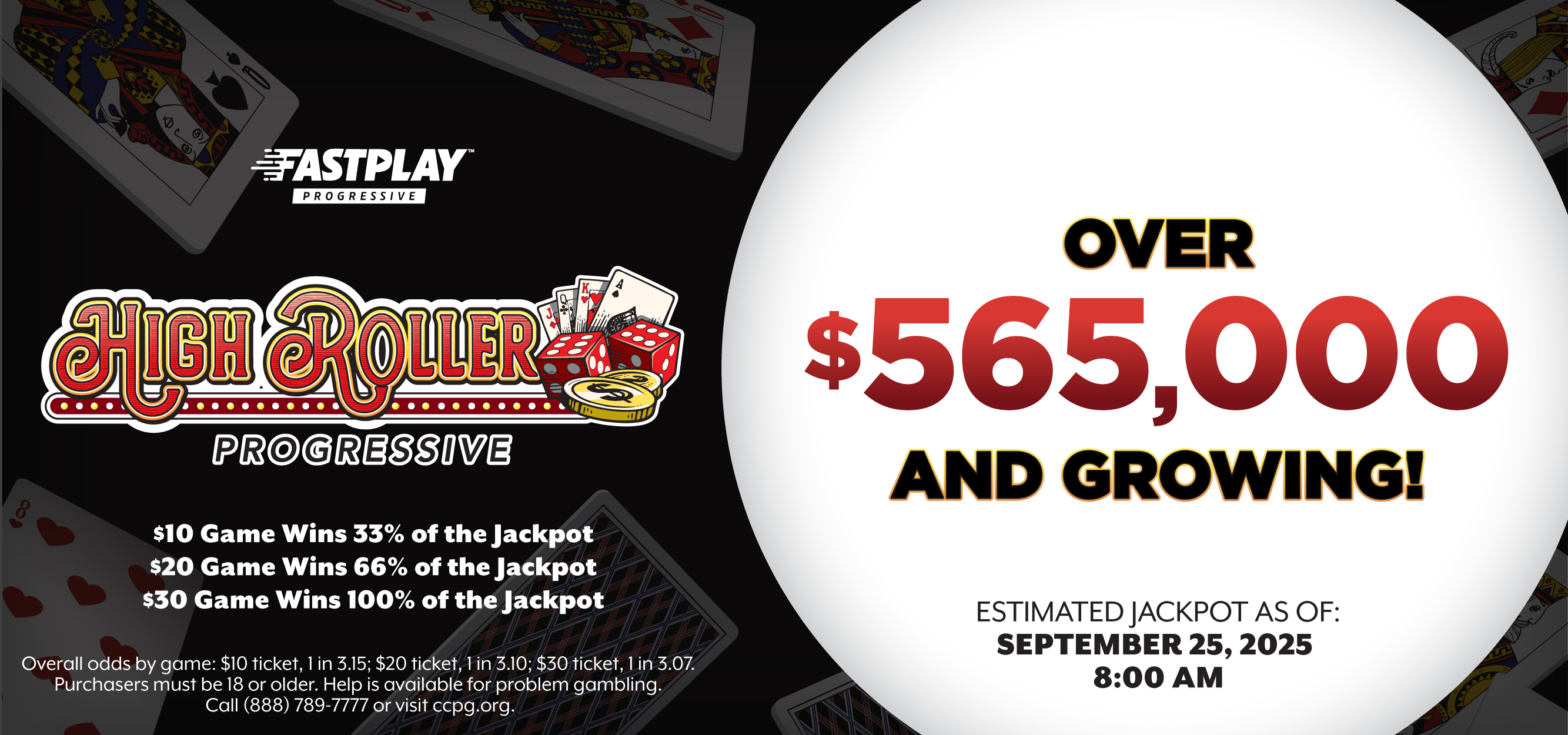 High Roller Jackpot is Growing