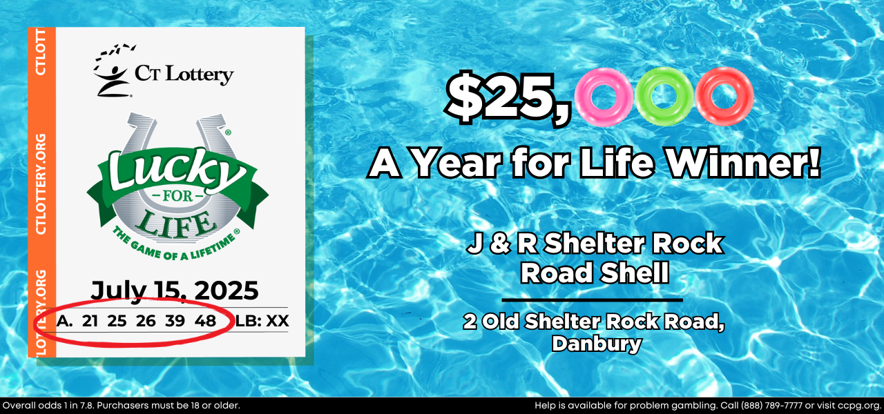$25,000 A YEAR FOR LIFE WINNER