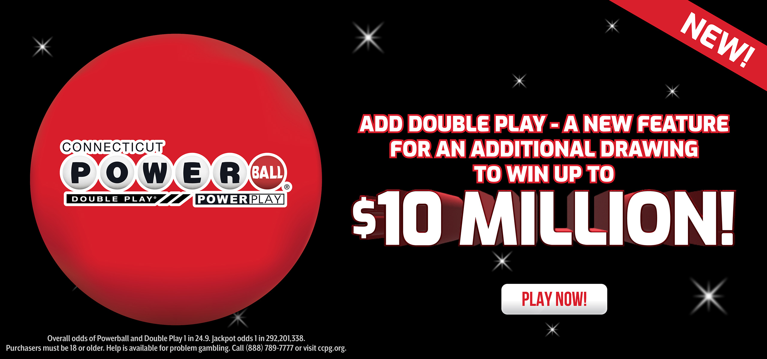 Powerball with Double Play - New!