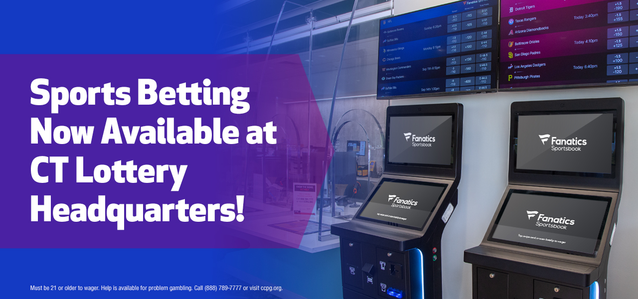 Sports Betting Now Available at CT Lottery Headquarters