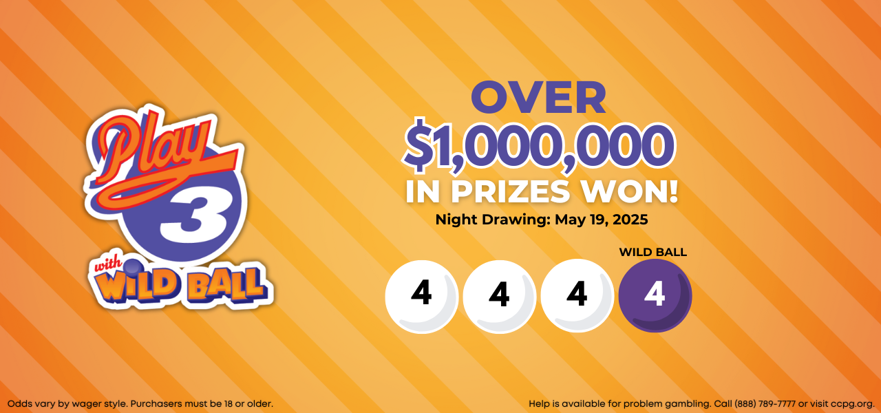 Over $1,000,000 in Play3 Prizes on May 19
